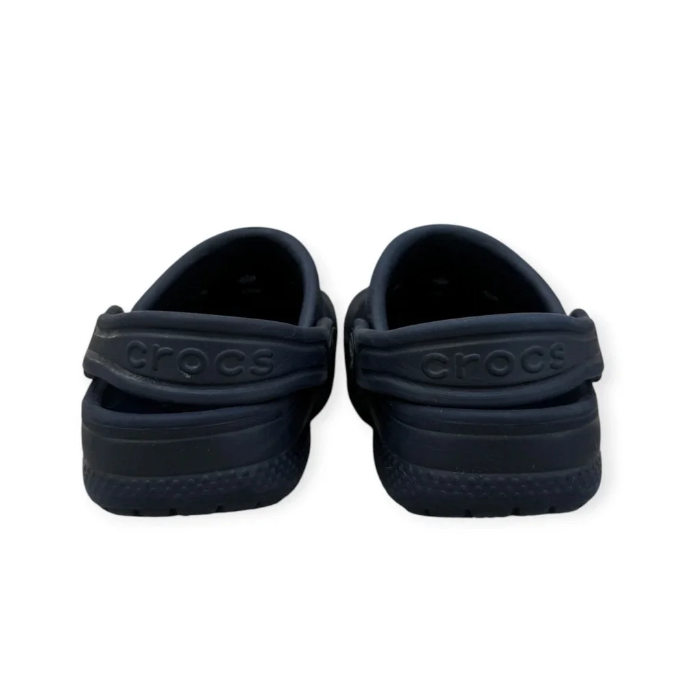 Crocs Baya Clog Navy Blue Kids Size 4/5 Slip On Water Shoes Sandals - Picture 4 of 5
